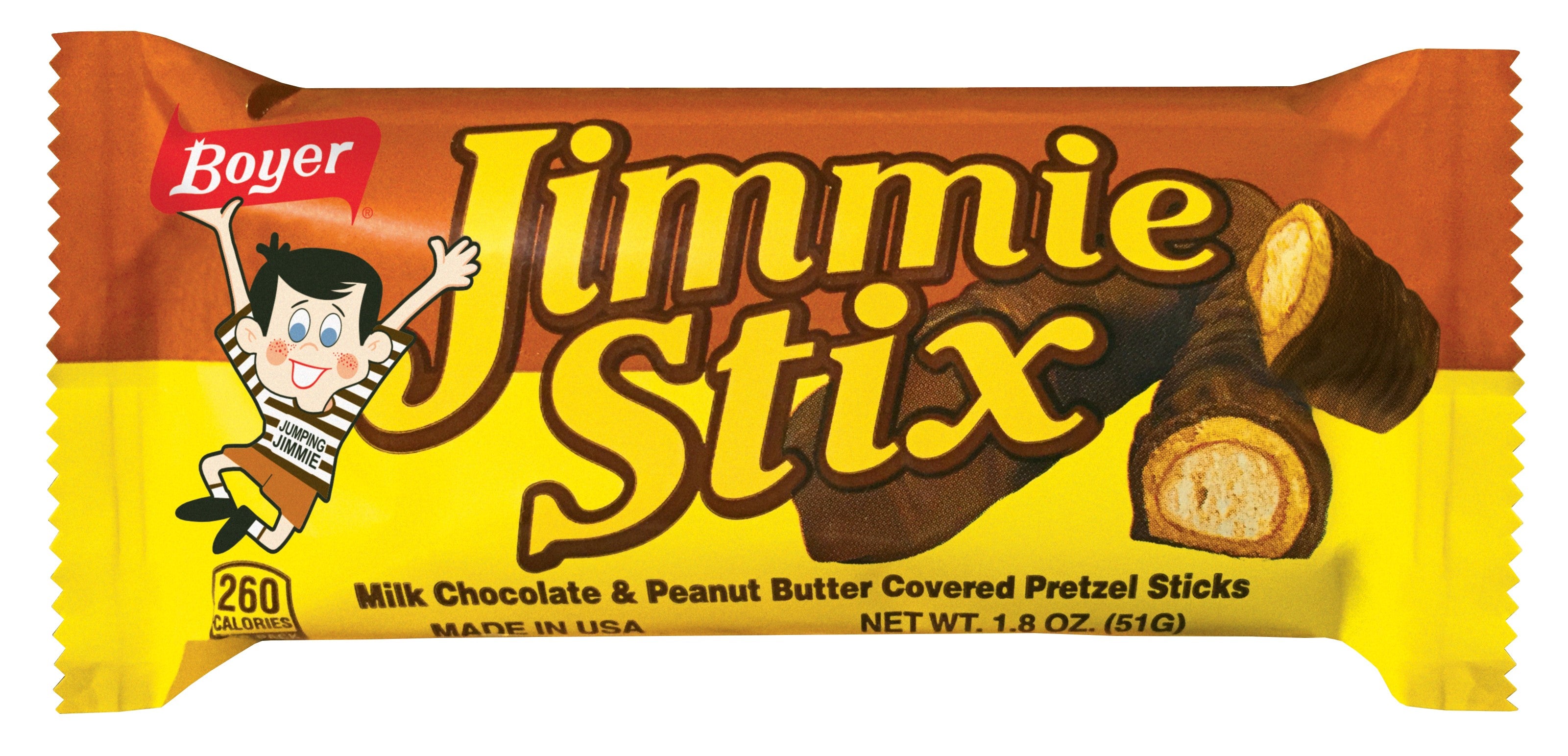 Jimmie Stix 20 count box Boyer Candy Company